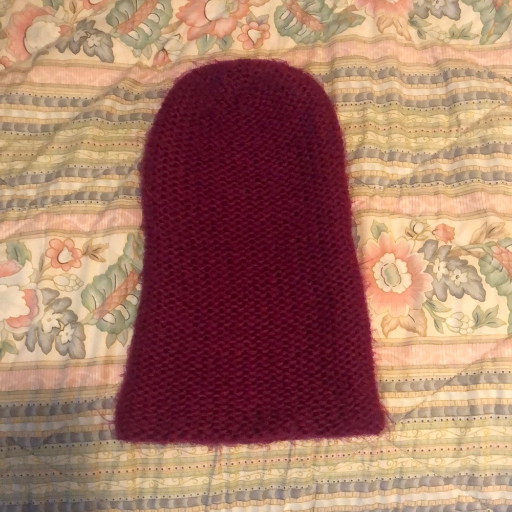 Purplish-Maroon long beanie